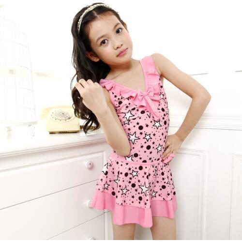 Childrens swimwear childrens skirt one piece conservative girls' swimwear girls' childrens swimwear bathe swimsuit