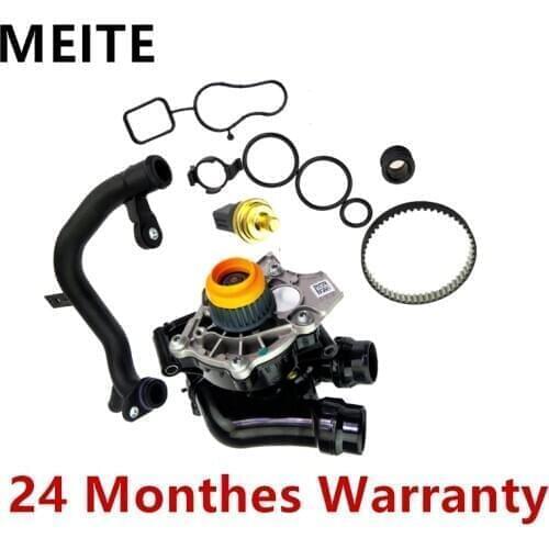 EA888 Aluminum Water Pump Cooling Pipe Set For VW Passat CC Tiguan For Audi TT A3 A4 Q5 Skoda Seat 2.0TSI 06H121026CQ 06J121065F