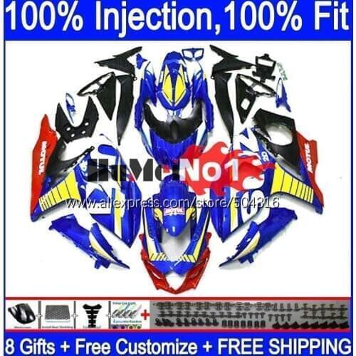 Injection OEM For SUZUKI GSXR1000 L7 L8 GSXR 1000 2017 2018 2019 116MC.3 GSXR-1000 K17 GSX-R1000 17 18 19 Fairing blue glossy
