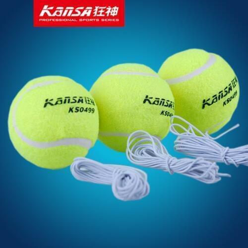 KanSA 3PCS Tennis Ball Sports Tennis Training Balls Trainer Exercise Ball with Rubber Rope High quality Tennis Accessories