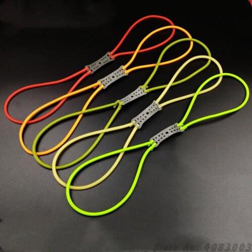 Multicolor traditional hunting slingshot round rubber band wear-resistant stretch outdoor shooting rifle slingshot special