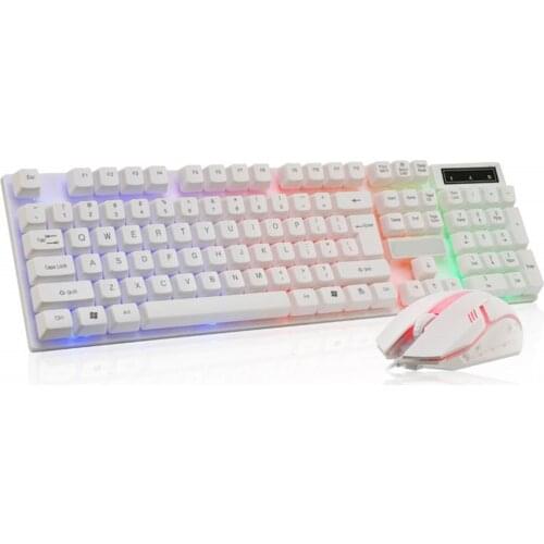 Keyboard Mouse Set Adapter for PS4 PS3 Xbox One For Xbox 360 Gaming Rainbow LED Typewriter Inspired Mechanical Keyboard