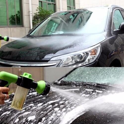 1Pc Pressure Hose Nozzle Foam Gun 8 In 1 Jet Spray Gun Soap Dispenser Garden Watering Horse Dog Animal Car Washing Tool Dropship
