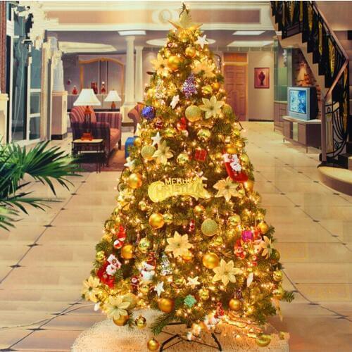 New Year Christmas tree 180CM / 1.8 Meakin loaded luxury hotel decorated Christmas tree and decorative Christmas ornament