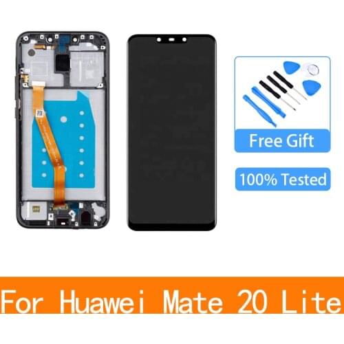 Original 6.3'' Display with Frame Replacement for Huawei Mate 20 Lite LCD Touch Screen Digitizer Assembly Mate20 Lite