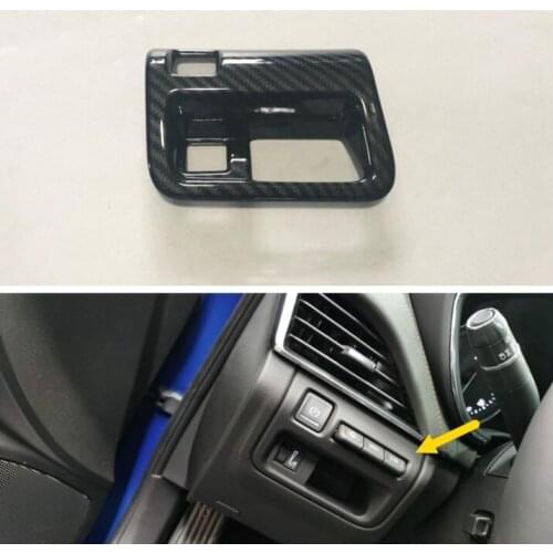 Fit for Cadillac CT5 2020 Car Head light switch control button frame sticker Carbon fiber Styling sticker