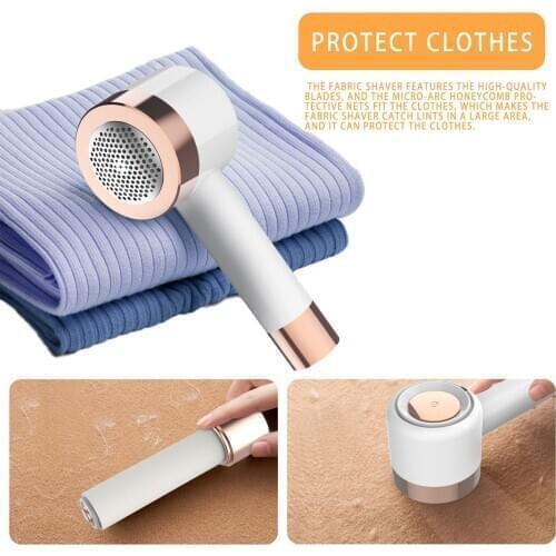 Portable 2 In1 Electric Lint Remover Sticky Roller USB Rechargeable Clothes Sweater Fabric Shaver Pill Remover Hair Ball Cutter