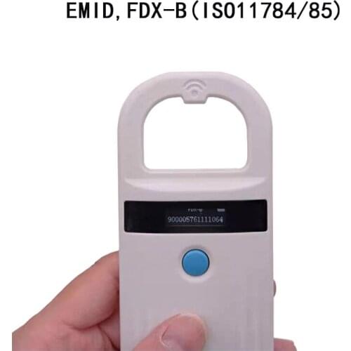 134.2KHz Low Frequency Animal RFID Identificacion Pet Cat Fish Reader EMID FDX-B(ISO11784/85 Microchip Scanner