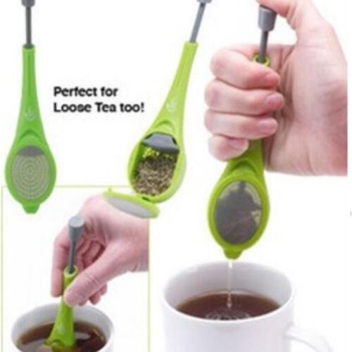 Tea Infuser Built-in plunger Healthy Intense Flavor Reusable Tea bag Plastic Tea&Coffee Strainer Measure Swirl Steep Stir&Press