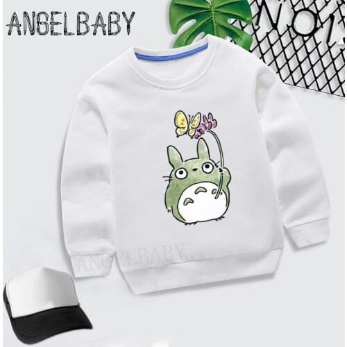 Boys Girls Sweatshirt Kids Anime Spirited Away Cartoon Hoodies Children Autumn Tops Baby Cotton Clothes,KYT2207