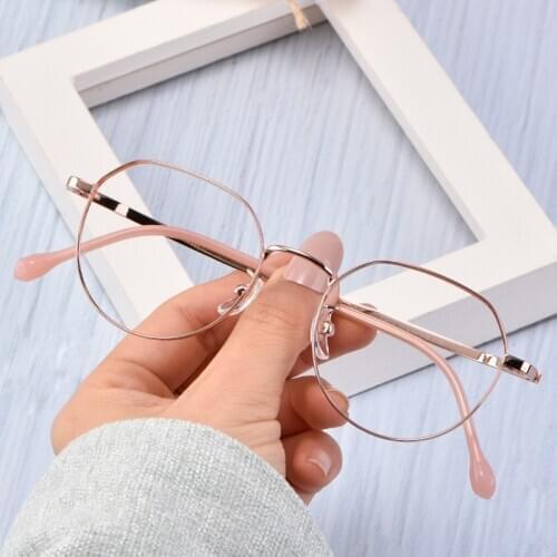 Men And Women Trend Polygon Retro Pure Titanium Frame Personality Myopia Glasses Frame Optical Prescription Glasses Frame T3519