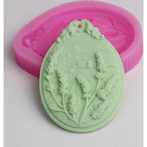 High quality Silicone mould pendant mold plant pattern Fondant cake mold Handmade soap mold resin clay craft DIY tools