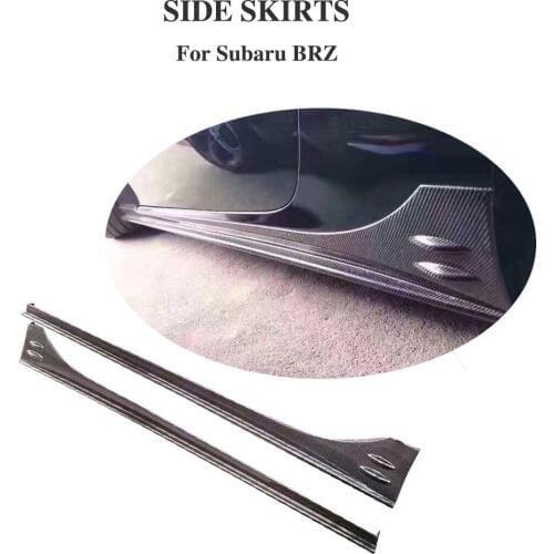 For Subaru BRZ 2013 - 2018 Carbon Fiber Side Skirts Bumper Guard Splitter Protection