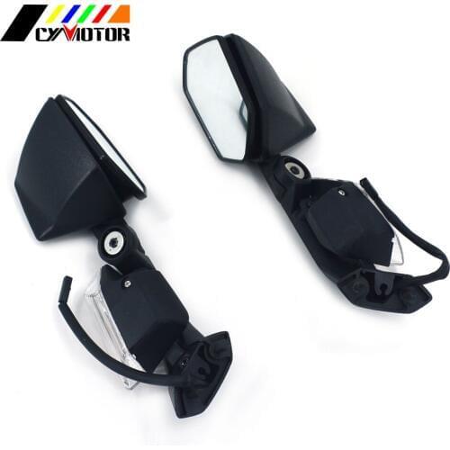 Motorcycle Left Right Side Rear Rearview Mirror For KAWASAKI ZX-10R ZX-6R ZX10R ZX6R 05 06 07 08 09 10 11 2005 2006 2007-2011