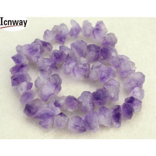 Natural irregular amethyst raw stone 7-14x12-18mm 15inches DIY bracelet necklace earrings making jewelry craft handmade