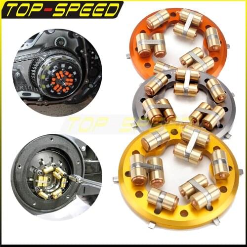 Gold/Orange/Titanium Aluminum Alloy Variable Pressure Clutch Plate Motorcycle For Harley Chopper Bobber Custom Big Twin 88-16