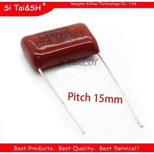 10PCS 400V474J 0.47UF Pitch 15mm 470NF 400V 474 CBB Polypropylene film capacitor