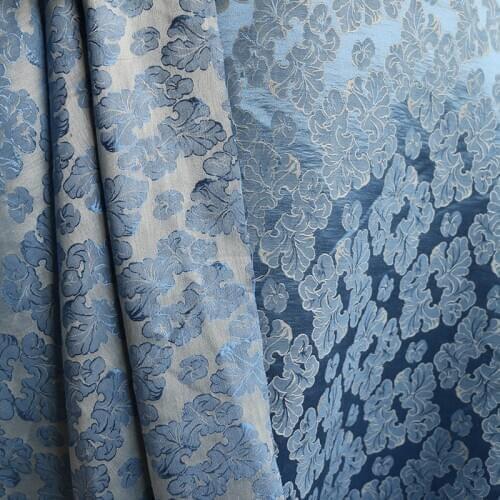 100cm*146cm Heavy Silk Linen Fabric Dress Robe Coat Upholstery Textile Elegant Charmeuse Glossy