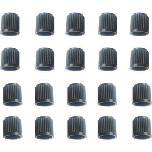 20 Pack Black Tire Stem Valve Caps, Dustproof Tyre Cap for Cars, SUVs, Bike and Bicycle, Trucks, Motorcycles