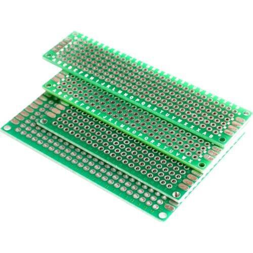 4pcs 5x7 4x6 3x7 2x8 cm double Side Copper prototype pcb Universal Board