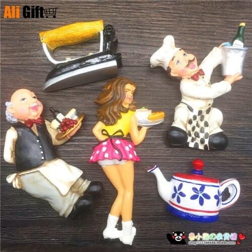 British Royal Tea Cook Teapot 3D Fridge Magnets Refrigerator 3D Magnets Sticker Travel Souvenir Kitchen Gift Home Decoration