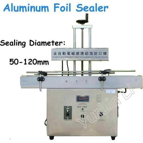 Electromagnetic Foil Sealing Machine Bottle Sealer Large-Caliber Automatic Induction Capping Machine Continuous GLF-1800