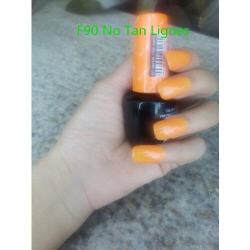 F90 No Tan Lignes 15ml UV LED Gel Polish Vernis Permanent Lasting Shine Opies Nail Art (Need Lamp Dry)