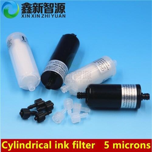 Solvent ink filter 5um for Seiko 510 spt510 Konica Xaar printhead Phaeton Infinity Allwin Myjet inkjet printer ink filter 6pcs