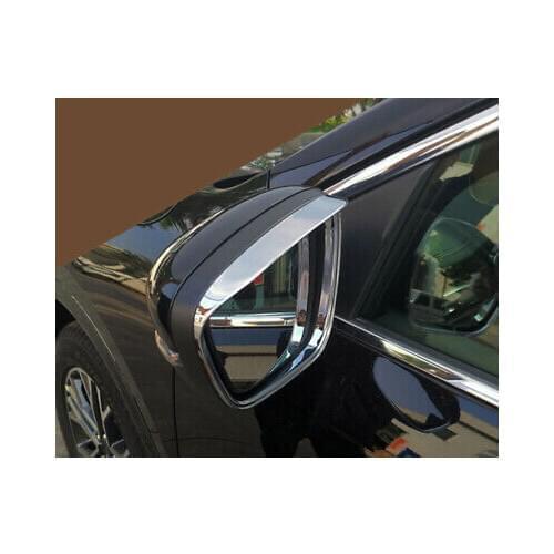 Chrome Rearview Side Mirror Eyebrow Cover Trim 2pcs For Ford Kuga Escape 2020