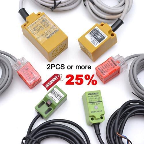 Free Shipping Sensor Square Shell Induction Metal Inductive Screen Shield Type sensor Proximity Switch