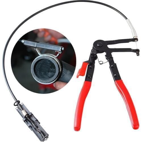 Auto Vehicle Tools Cable Type Flexible Wire Long Reach Hose Tube Clamp Pliers For Car Repairs Hose Clamp Removal Hand Tools