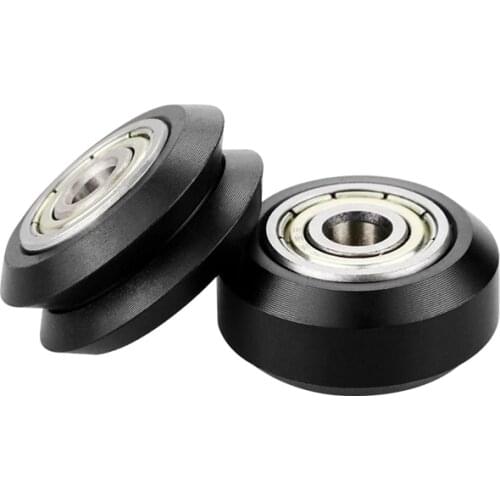 Kande CNC Openbuilds Plastic Wheel POM with 625zz MR105zz Idler Pulley Gear Passive Round Wheel V Type for V-Slot Slides