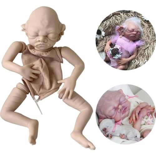Fairy 12inch Reborn Doll Kit Unpainted Doll Parts Rebirth Infant Doll Mould Lifelike Soft Flexible Touch DIY Doll