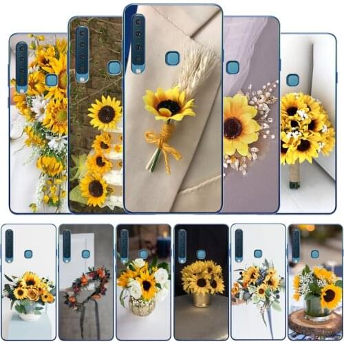 Cute Summer Daisy Sunflower Floral Flower case For Samsung A3 A5 A6 A7 A8 A9 2016 2017 2018 A10 A20 A40 A50 A70 A80 Pro Cover