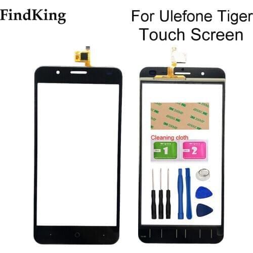 Mobile Phone Front Touch Glass For Ulefone Tiger Touch Screen Glass Digitizer Panel Lens Sensor Tools Adhesive
