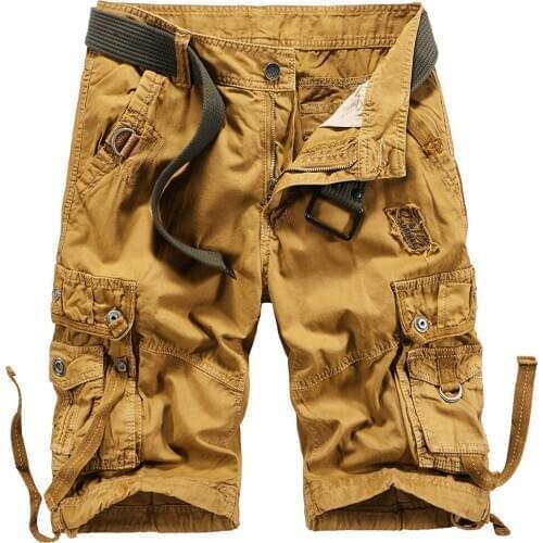 Mens Summer Cotton Camouflage Loose Casual Tooling Shorts Outdoor Sports Special Forces Training Wear Shorts