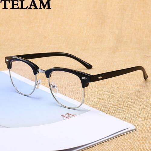 Men Women Computer Goggles Style Vintage Frame Women Myopia Eyeglasses Frames Clear LensesMobile games eye protection