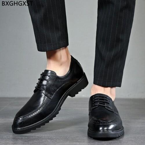 Black Italian Shoes Men Luxury Brand Dress Shoes for M E N Oxford Elegant Shoes for Men 2021 Zapatos De Vestir De Los Hombres