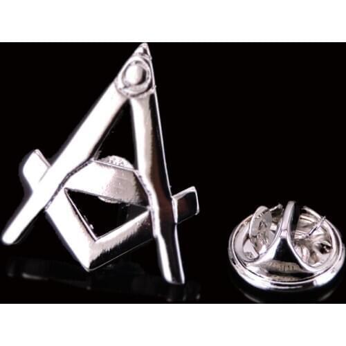 Lapel Pin Badges silver color Freemasonry Lapel Pin Badge Fashion Brooches Novelty Pin Mens jewelry accessorie wholesale