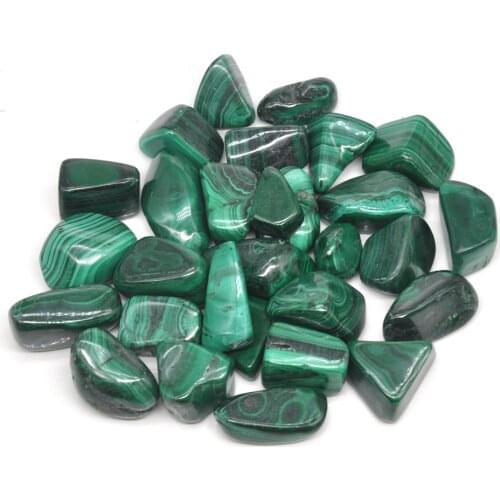 Natural Malachite Tumbled Stones Bulk Healing Crystals Reiki Polished Gemstones Gem Raw Aquarium Decoration Minerals For Jewelry