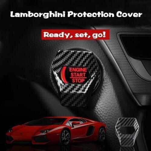 One-button start decoration ring automobile creative decoration on-board ignition switch protection cover interior decoration