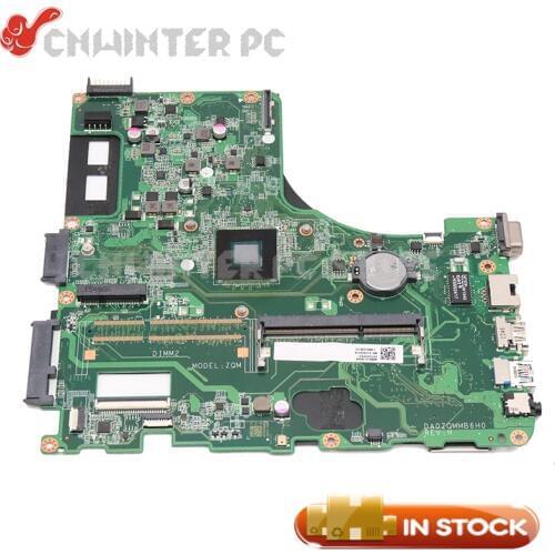 NBMLQ110096 NB.MLQ110.096 For Acer aspire E5-411 E5-411g Laptop motherboard DA0ZQMMB6H0 SR1YV N2940 CPU DDR3