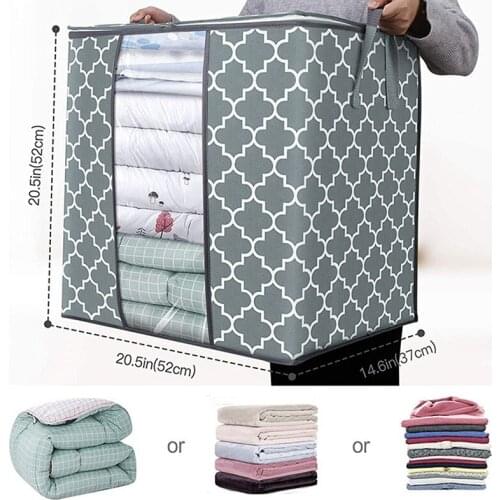 New Clothes Quilt Storage Bag Blanket Closet Sweater Organizer Box Sorting Pouches Cabinet Container Travel Home Dropshipping