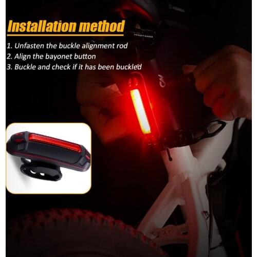 New Revival USB Charging Bicycle Taillight Safety Warning Light Bicycle Headlight Laser Tail Light Bicycle Accessories