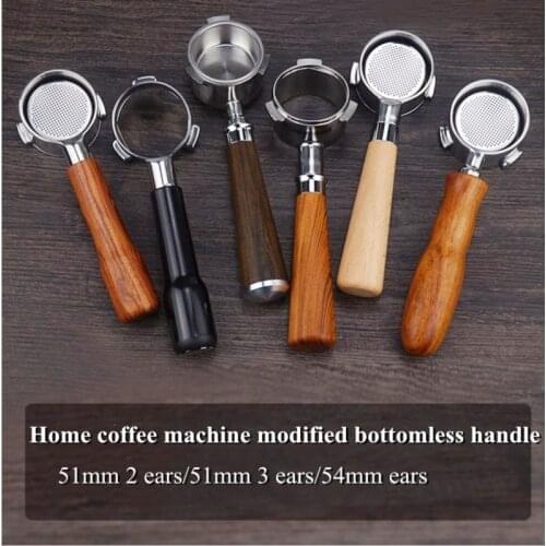 Coffee Bottomless Portafilter 51MM for Delonghi Filter 54MM for Breville Replacement Filter Basket Coffee Accessories