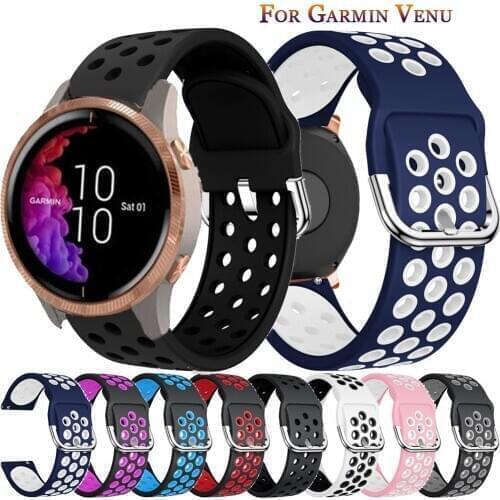 Soft Silicone Watchband Strap for Garmin Venu/GarminMove 3 Luxe Style/Vivoactive 3 Band Smart Watch Bracelet Wristband Correa