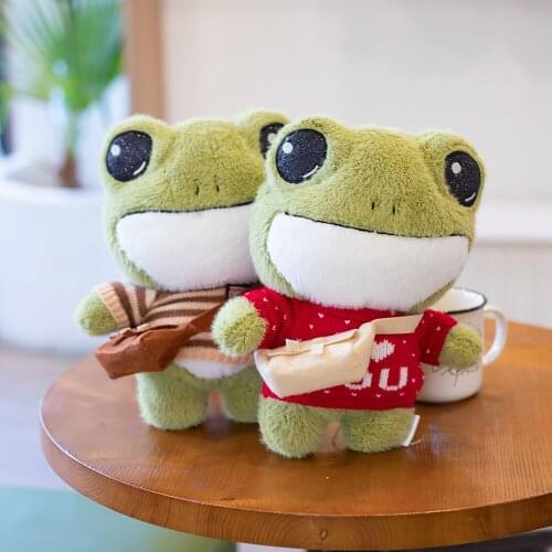 29cm Cute Cartoon Frog Doll Comfortable And Soft Animal Frog Birthday Gift For Children