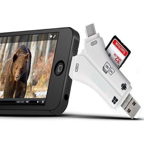 Trail Camera Viewer Game Camera Reader View Hunting Camera Card Reader And Videos For IPad Mac & Android, SD & Micro SD