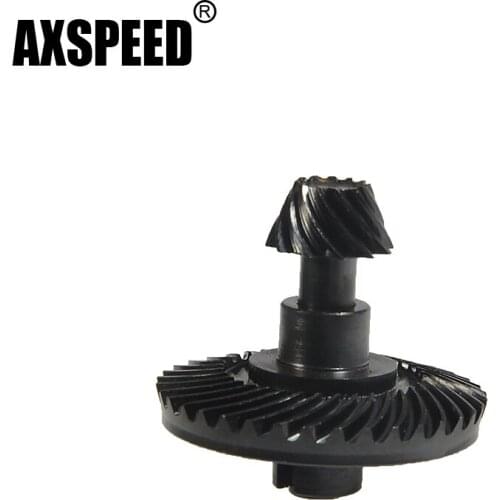 AXSPEED Steel Drive Crown Front&Rear Axle Gear Set Helical Spiral&Pinion Gear for D90 II RC4WD 1/10 RC Crawler Car Upgrade Parts