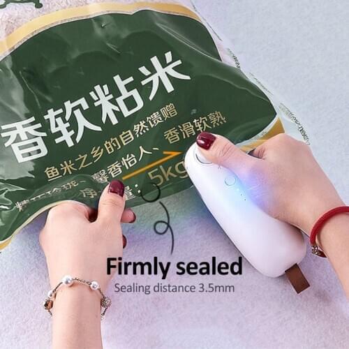 Mini USB Charhing Sealing Machines Heat Sealer Vacuum Resealer Snacks Bags Tools Plastic Handy Portable Kitchen Storage